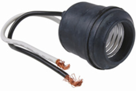 Keyless Lampholder 660W 250V, Medium Base, 6 Inch Leads