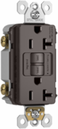 Spec-Grade 20A Self-Test Duplex GFCI Receptacle, Brown - 125V, NEMA 5-20R