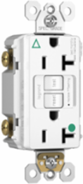 Hospital Grade Isolated Ground 20A Duplex GFCI Receptacle, 4.2 Inch Height