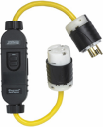 Turnlok® Portable 2-Foot In-Line GFCI with Plug and Connector, Automatic Reset