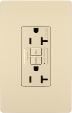 20A 125V Self-Test GFCI Tamper-Resistant - Ivory, NEMA 5-20R
