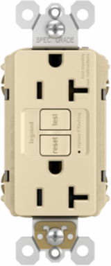 20A 125V Self-Test GFCI Tamper-Resistant - Ivory, NEMA 5-20R