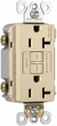 20A 125V Self-Test GFCI Tamper-Resistant - Ivory, NEMA 5-20R