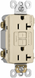 20A 125V Self-Test GFCI Receptacle, Light Almond, Tamper-Resistant
