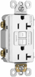 20A 125V Self-Test GFCI, White, UL498, NEMA 5-20R