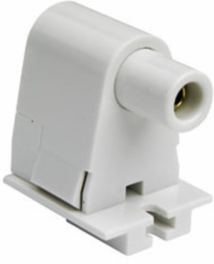 Slimline Fluorescent Lampholder, White, UL & CSA Listed