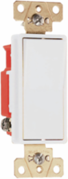 20A 120V/277V Single Pole Decorator Paddle Switch, White, 1.3 Inch Width