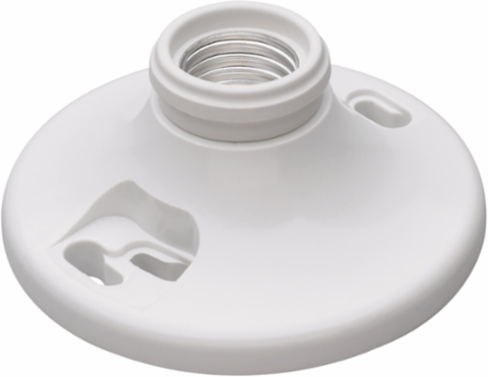 Phenolic Medium Base Lampholder 4-Terminal 250V, Fits 3-1/4 Inch & 4 Inch Boxes