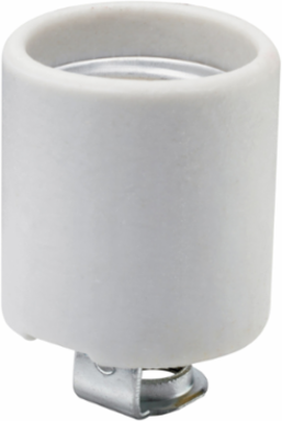 Medium Base Lampholder, White, Keyless, Porcelain, CSA & UL Listed