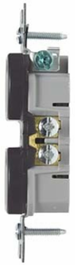 Trademaster 15A/125V Duplex Receptacle, Brown, 4.2 Inch Height, 1.32 Inch Width