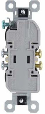 Trademaster 15A 125V Tamper-Resistant Duplex Receptacle, Brown, 1.32 Inch Width