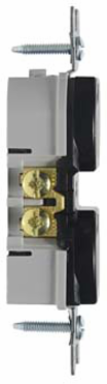 Trademaster 15A/125V Tamper-Resistant Duplex Receptacle, Black, 3.31 Inch Height