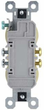 Trademaster Tamper-Resistant Duplex Receptacle, 15A 125V, Light Almond