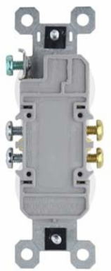Trademaster® 15A 125V Tamper-Resistant Duplex Receptacle, White, 3.31 Inch Height