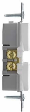 Trademaster® 15A 125V Tamper-Resistant Duplex Receptacle, White, 3.31 Inch Height