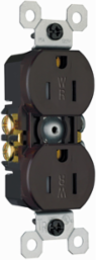 15A 125V Tamper-Resistant Weather-Resistant Duplex Receptacle, Brown, 3.31 Inch Height