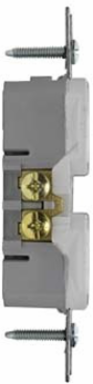 TradeMaster Duplex Receptacle 15A 125V White, 1.32 Inch Width, UL Listed