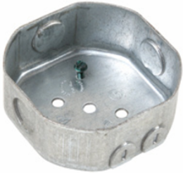 Metal Electrical Box, 16 cu.in., Supports Fixtures up to 150 lbs