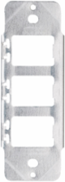 Despard Mounting Strap with 3 Horizontal Openings, Bright Zinc