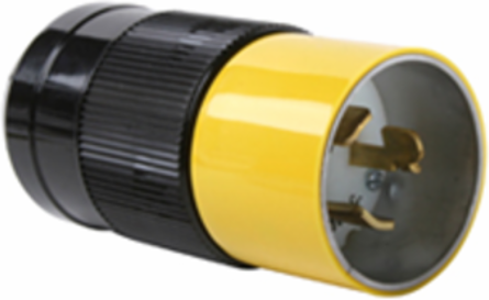 Corrosion-Resistant Plug 250VDC 600VAC 50A 3-Wire 2.29 Inch Diameter