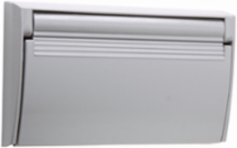 Weatherproof Single Receptacle Cover - 1.405 Inch Diameter, Thermoplastic, Gray
