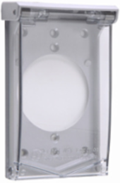 Weatherproof Thermoplastic Cover, 2.13 Inch Power Outlet, 4.938 Inch Height