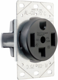 30A 125/250V Straight Blade Receptacle, 3-Pole, 4-Wire