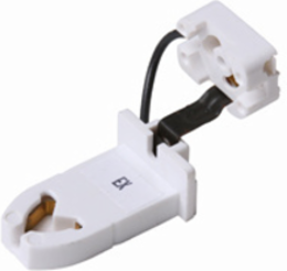 Medium Bi-Pin Fluorescent Lampholder, White, UL & CSA Listed