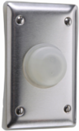 Weatherproof Stainless Steel Cover, 4 Screw Box Mounting
