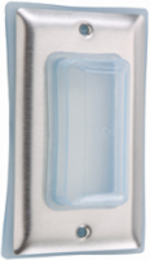 Weatherproof Stainless Steel Cover, 2.75 Inch Width, 4.5 Inch Height