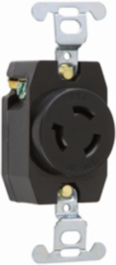 15A NEMA L615 Locking Receptacle, 2.375 Inch Height, UL Listed