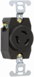 15A NEMA L615 Locking Receptacle, 2.375 Inch Height, UL Listed