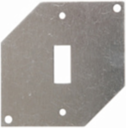 Cast Aluminum Toggle Switch Cover, Gray, UL Listed, Mounts on 4 Inch Box