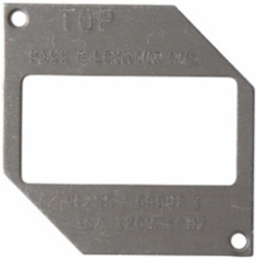 Heavy Cast Aluminum Cover Mounting Plate, Gray, 7.19 Inch x 6.59 Inch