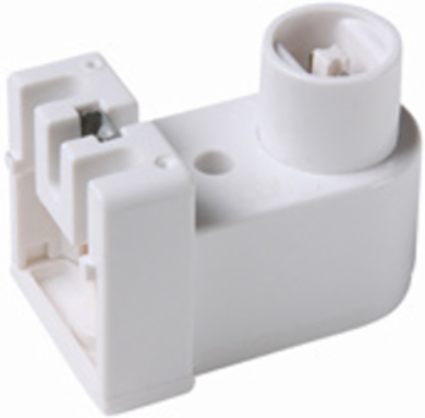 Pedestal Fluorescent Lampholder, White for T-12 Lamps