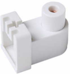 Pedestal Fluorescent Lampholder, White for T-12, T-8, T-6 Lamps