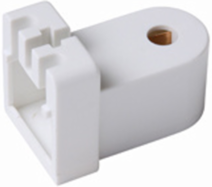Fluorescent Lampholder, White - Pedestal Type for T-12, T-8, T-6 Lamps