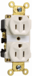 Industrial Heavy-Duty Spec Grade Receptacle 15A 125V Light Almond 1.625 Inch Width