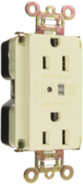 15A 125V Extra Heavy Duty Surge Protective Duplex Receptacle, Black, 0.875 Inch Depth, 1.7 Inch Width, 2.75 Inch Height
