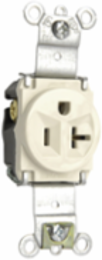 20A 125V Heavy Duty Spec-Grade Single Receptacle, Light Almond, 1.32 Inch Width