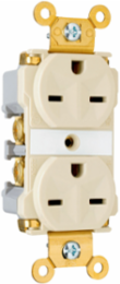 Industrial Extra Heavy-Duty Receptacle 15A 250V Brown, 0.9 Inch Depth, 2.75 Inch Height, 1.625 Inch Width