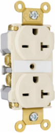 Industrial Extra Heavy Duty Spec Grade Receptacle 20A 250V Light Almond 2.75 Inch Height