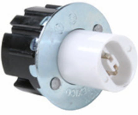 Fluorescent Lampholder, Snap-In Design, UL & CSA Listed
