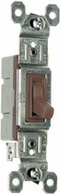 Trademaster Grounding Toggle Switch, Single-Pole 15A, 120V, Thermoplastic