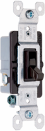 NAFTA-Compliant Brown Grounding Toggle Switch, 15A, 120V, 1.25 Inch Width