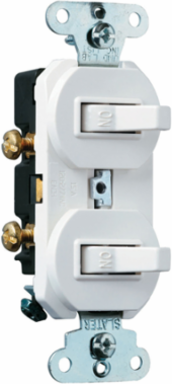 Combination Switch, Single-Pole 3-Way, 15A 120/277V, Ivory, 4.06 Inch Height
