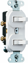 Combination Switch, Single-Pole 3-Way, 15A 120/277V, Ivory, 4.06 Inch Height
