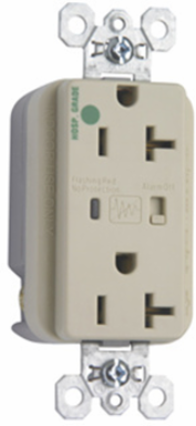 Hospital-Grade Surge Protective Duplex Receptacle 20A 125V Ivory