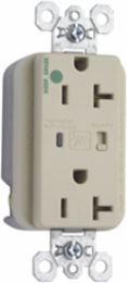Hospital-Grade Surge Protective Duplex Receptacle 20A 125V Ivory