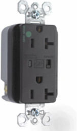 20A 125V Hospital-Grade Surge Protective Duplex Receptacle, Brown, 1.225 Inch Depth, 1.75 Inch Width, 2.8 Inch Height